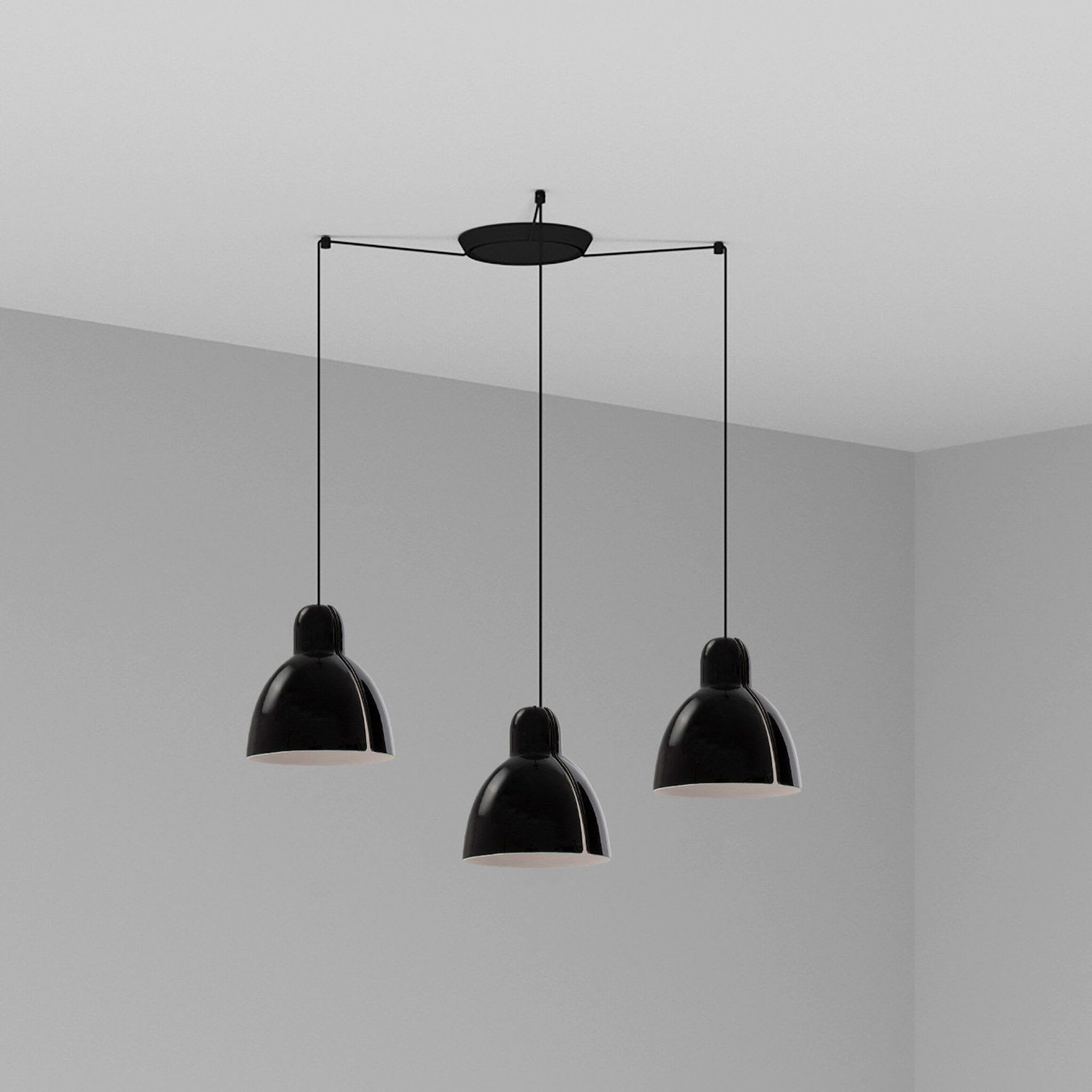 Faro - Venice 200 3L Lampe suspension noire