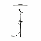 Faro - Clap 1030 Piquet noir 2x6W 3000K 38º avec écran 24V