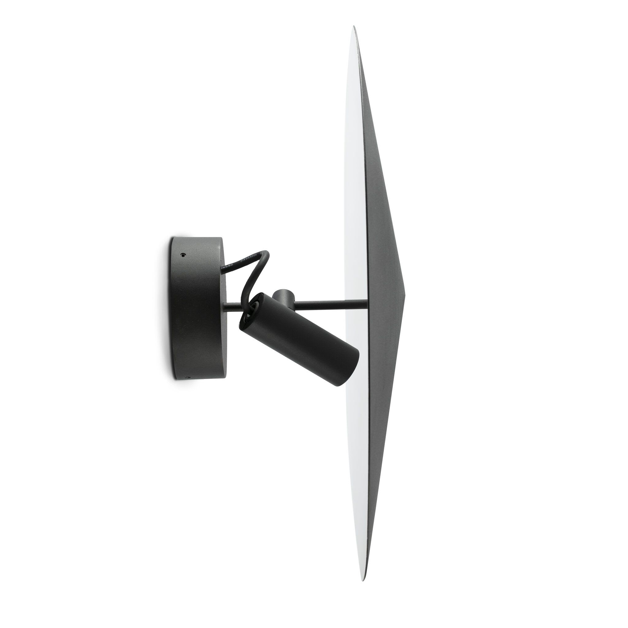 Faro - Clap Projecteur applique/plafonnier noir 6W 3000K 38º avec écran