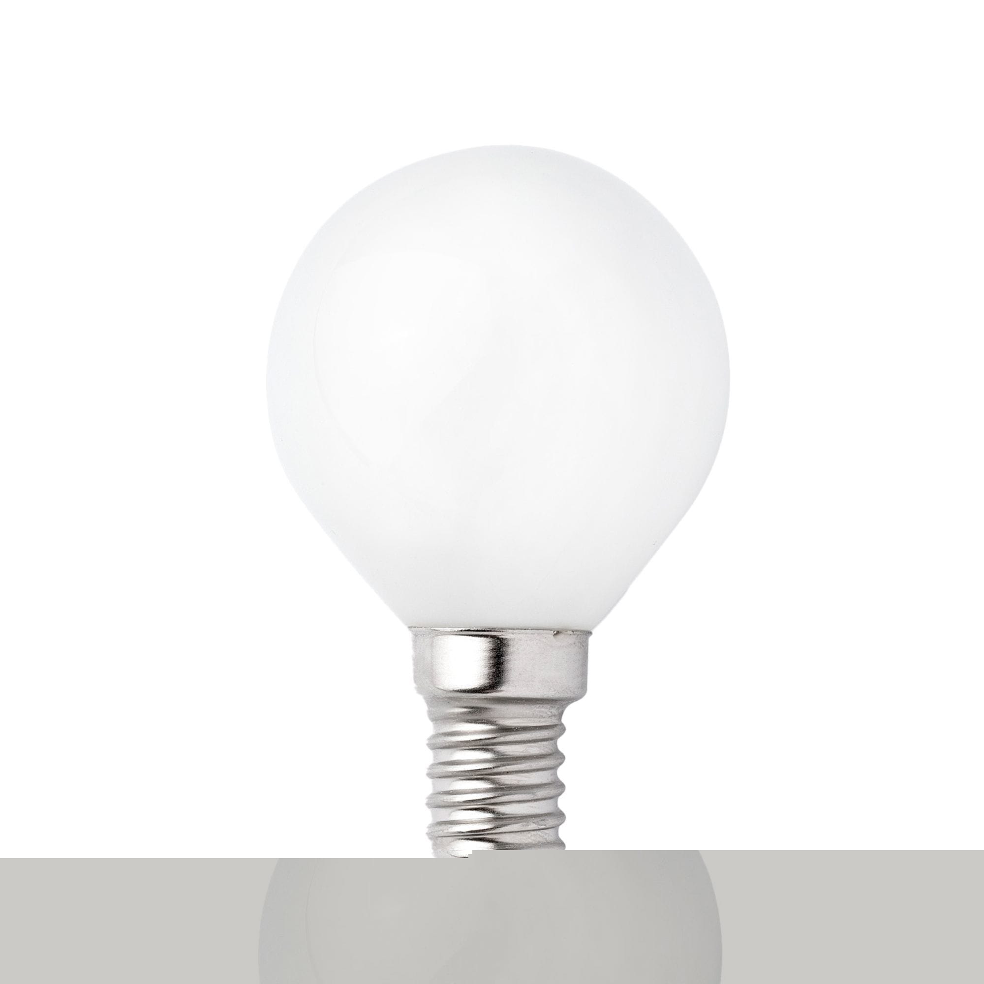 Faro - Ampoule G45 mat LED E14 4W, lumière chaude et économique pour tous vos espaces.