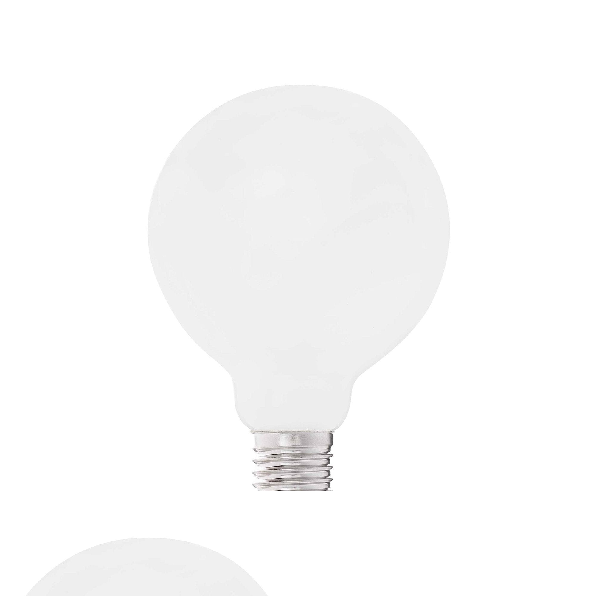 Faro - Ampoule G95 mat LED E27 8W, lumière douce et économique pour votre intérieur.