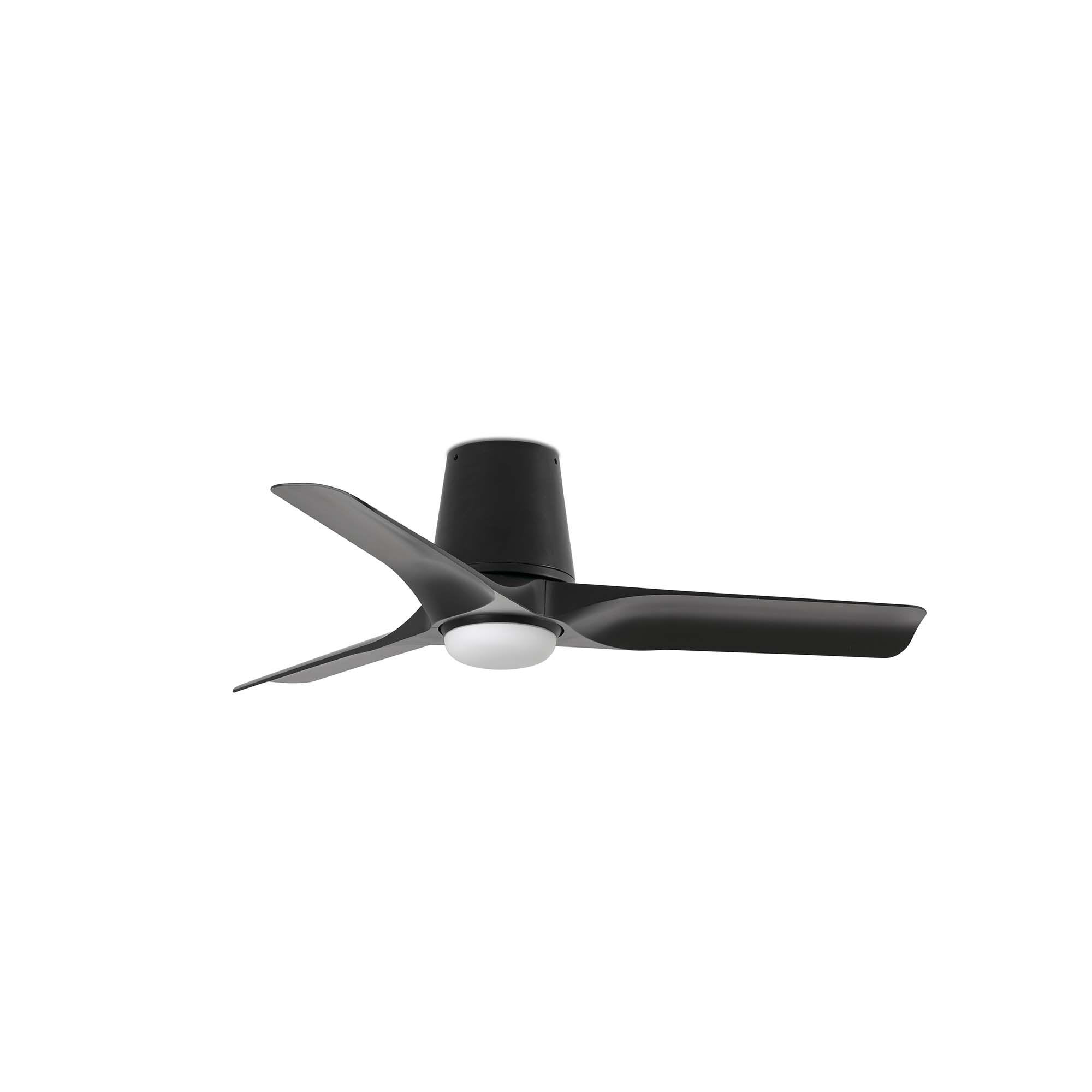 Faro - HEY TUB S : ventilateur de plafond LED blanc au design compact et moderne par Fa