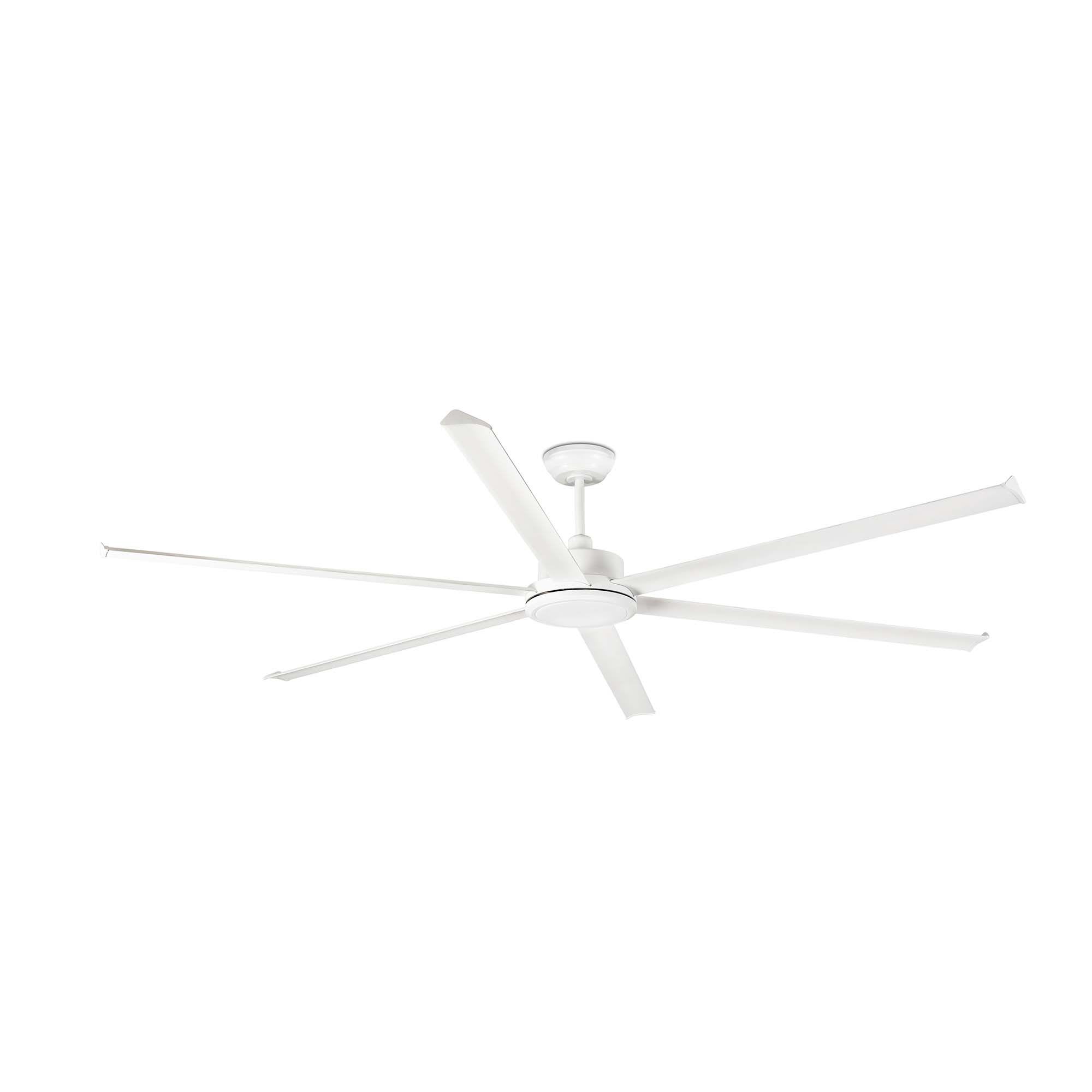 Faro - ROTTERDAM 25 XXL, ventilateur de plafond blanc, idéal pour les grands espaces.