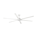 Faro - ROTTERDAM 25 XXL LED, ventilateur de plafond blanc, idéal pour les grands espace