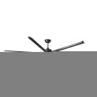 Faro - ROTTERDAM 25 XXL LED, ventilateur de plafond noir, idéal pour les grands espaces