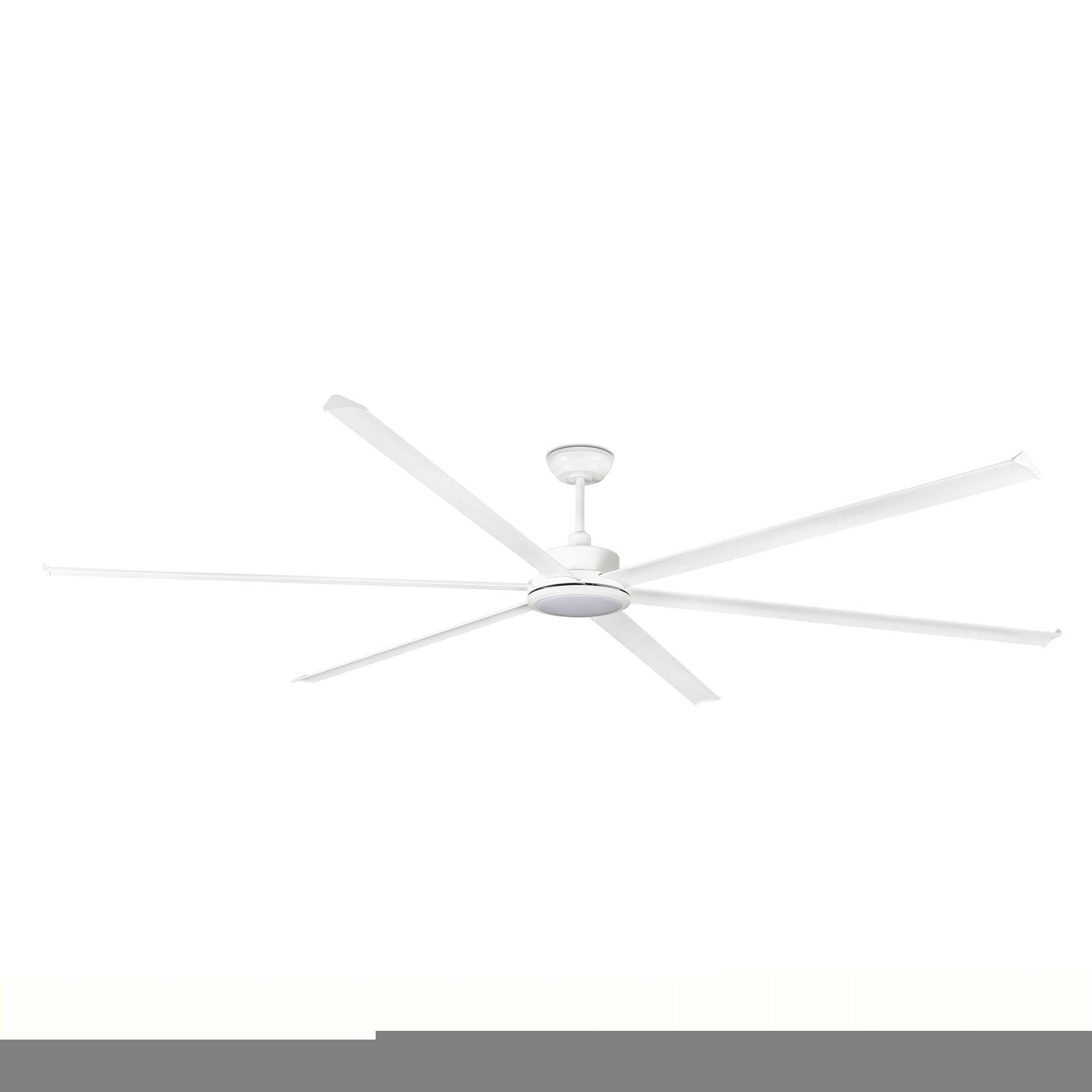 Faro - ROTTERDAM 30 XXL LED, ventilateur de plafond blanc, idéal pour les grands espace