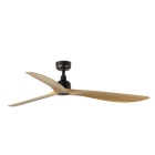 Faro - OUTWOOD L : ventilateur extérieur marron, IP44, conçu par Faro Lab.