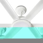 Faro - Kit de lumière blanc pour ventilateur de plafond ROTTERDAM, accessoire lumineux.