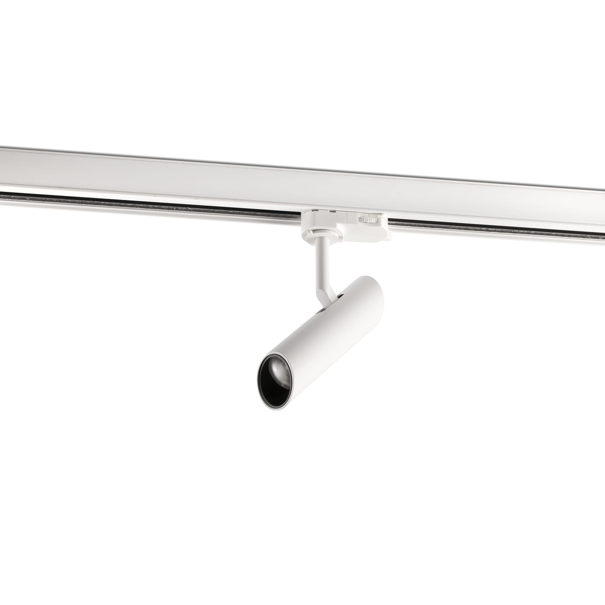 Faro - LEO, spot sur rail blanc moderne pour un éclairage d'accentuation élégant.