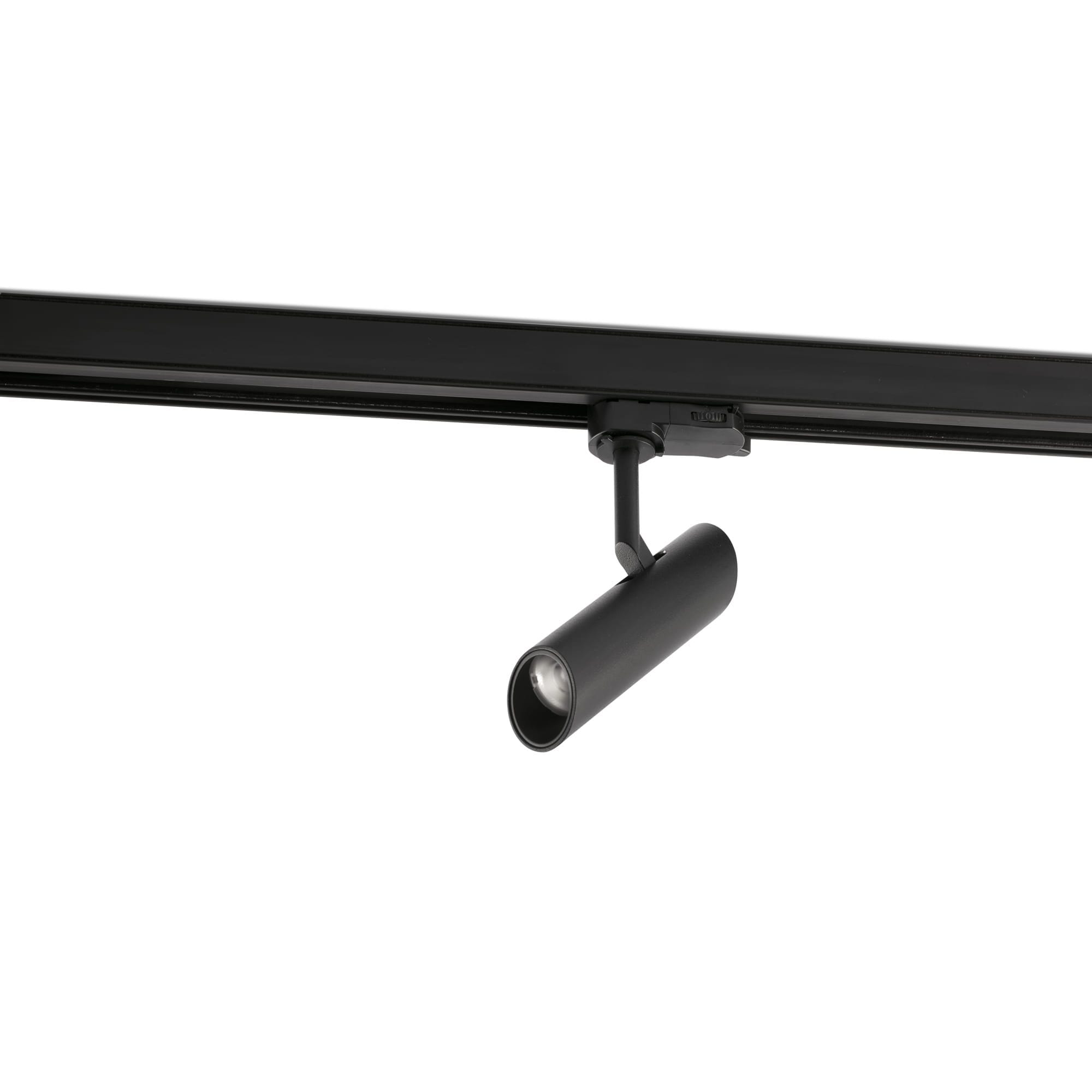 Faro - LEO, spot sur rail noir moderne pour un éclairage d'accentuation élégant.