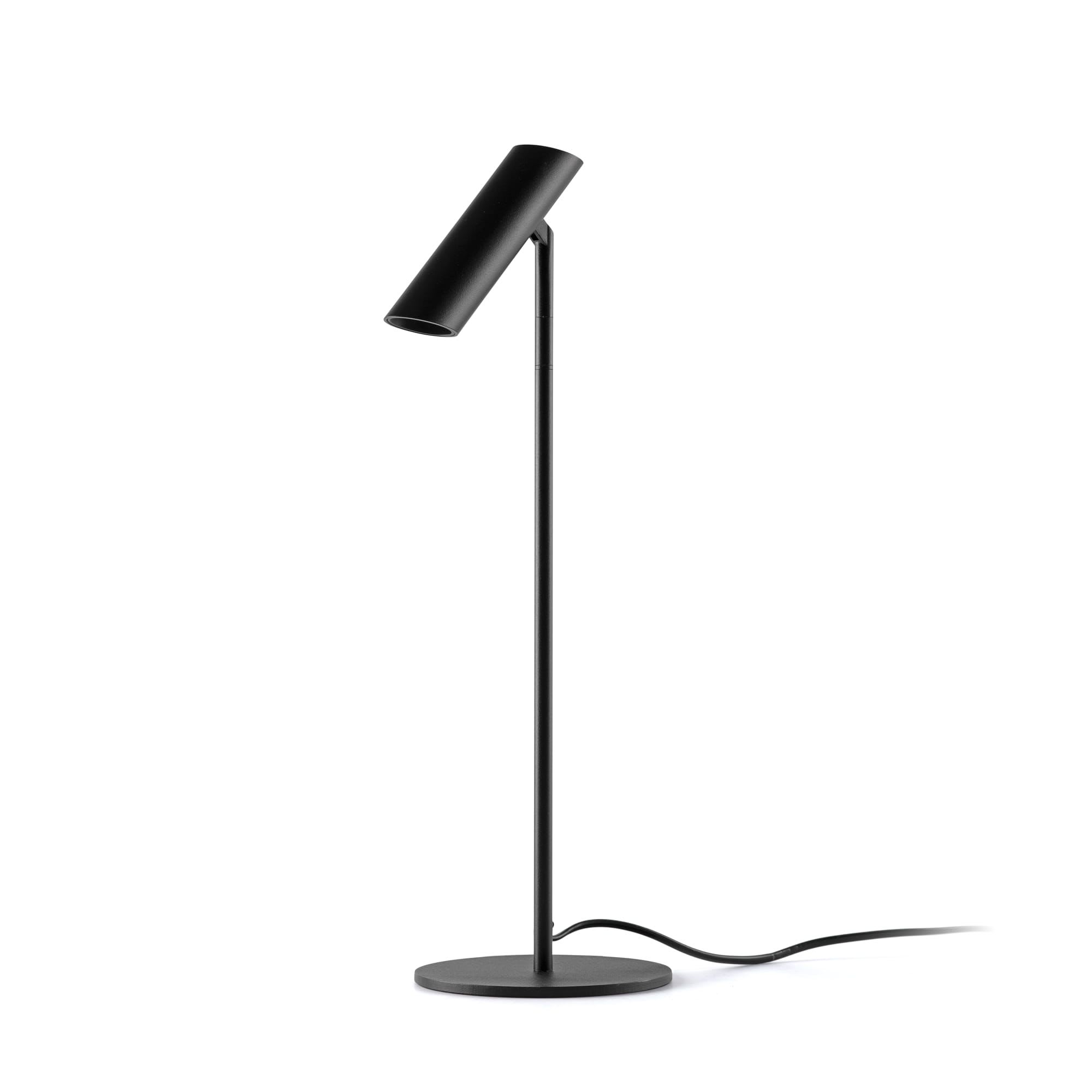Faro - LEO, lampe à poser noire moderne pour un éclairage d'accentuation élégant.