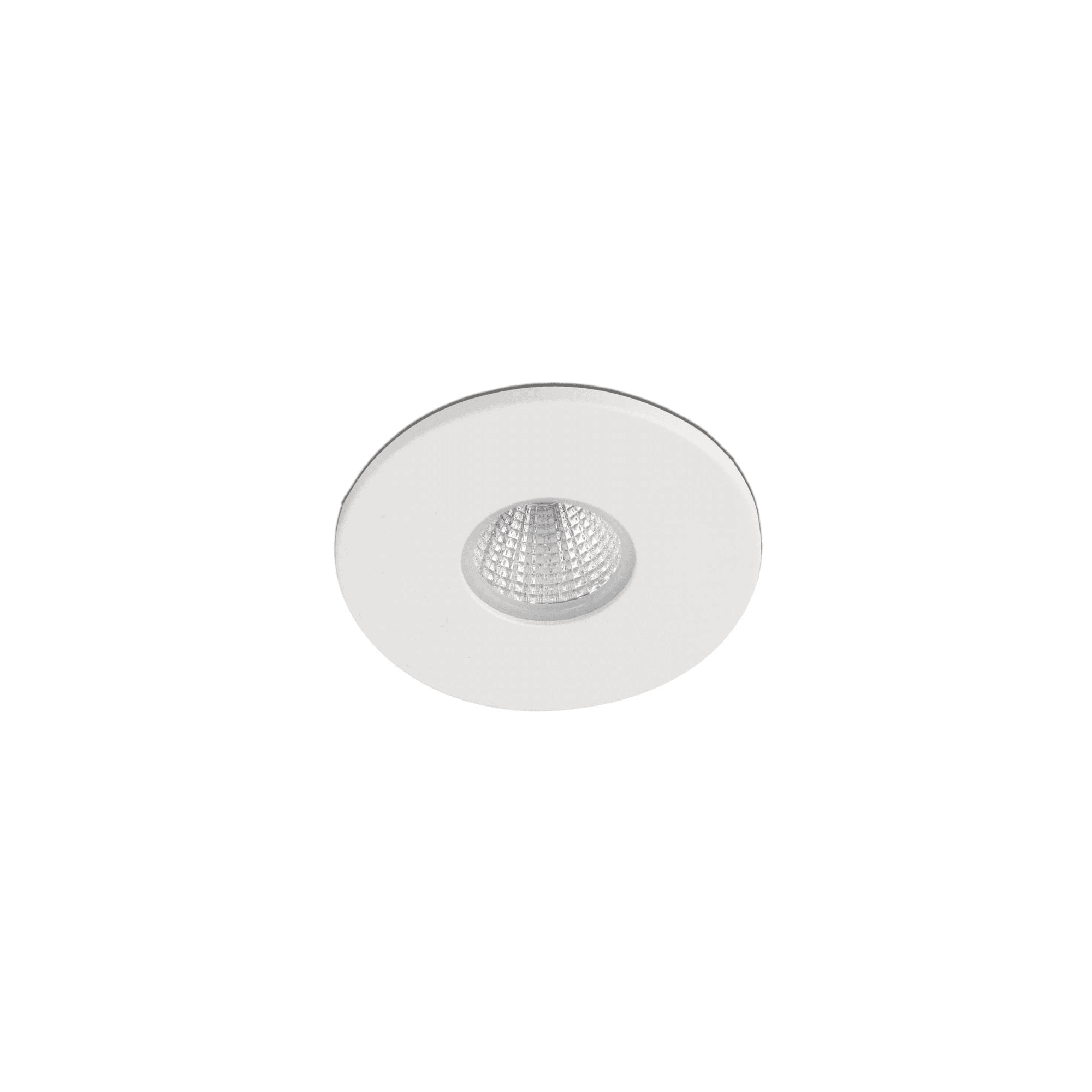 Faro - Luminaire encastré rond blanc en aluminium, parfait pour l'extérieur.