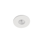 Faro - Luminaire encastré rond blanc en aluminium, parfait pour l'extérieur.