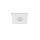 Faro - Luminaire encastré carré blanc en aluminium, parfait pour l'extérieur.