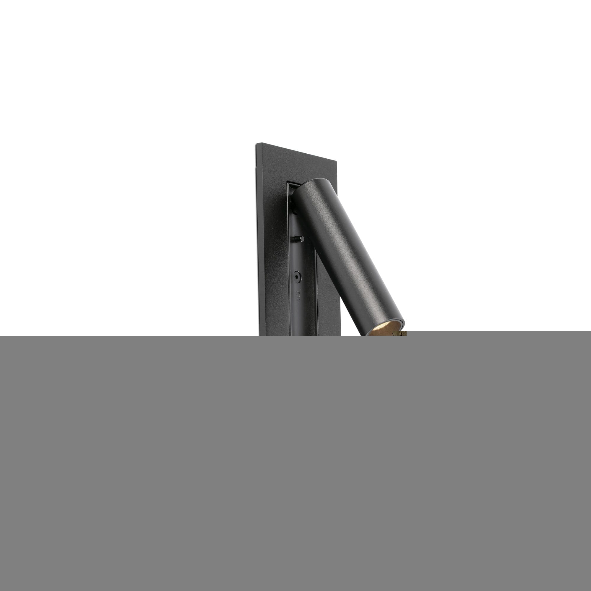 Faro - GABO lecteur, applique murale USB en noir mat alliant design et fonctionnalité.