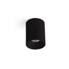 Faro - ROL, plafonnier noir 30W au design compact et minimaliste, éclaire chaleureuseme
