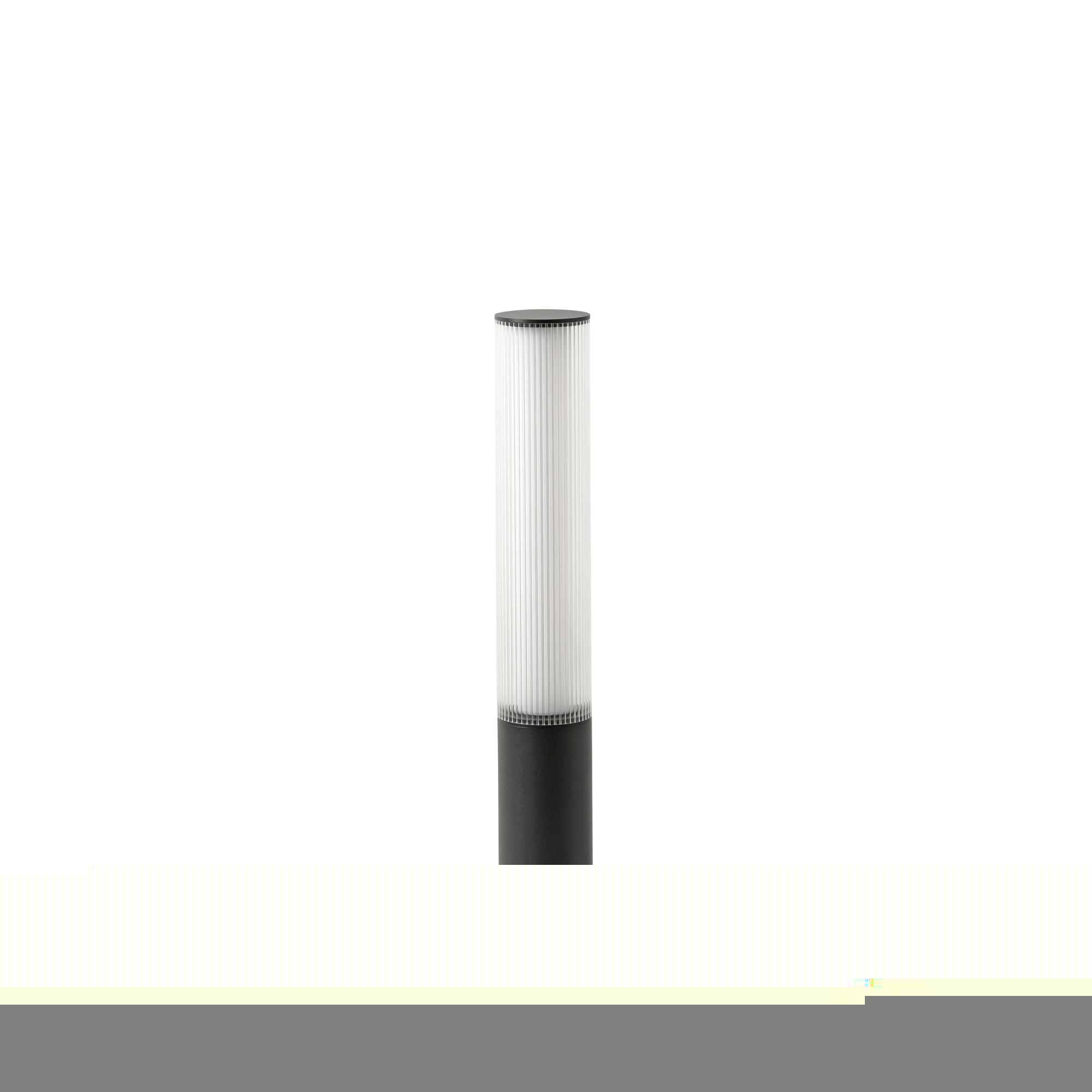 Faro - TURA 650, balise extérieure gris foncé au design compact, offre un éclairage cha