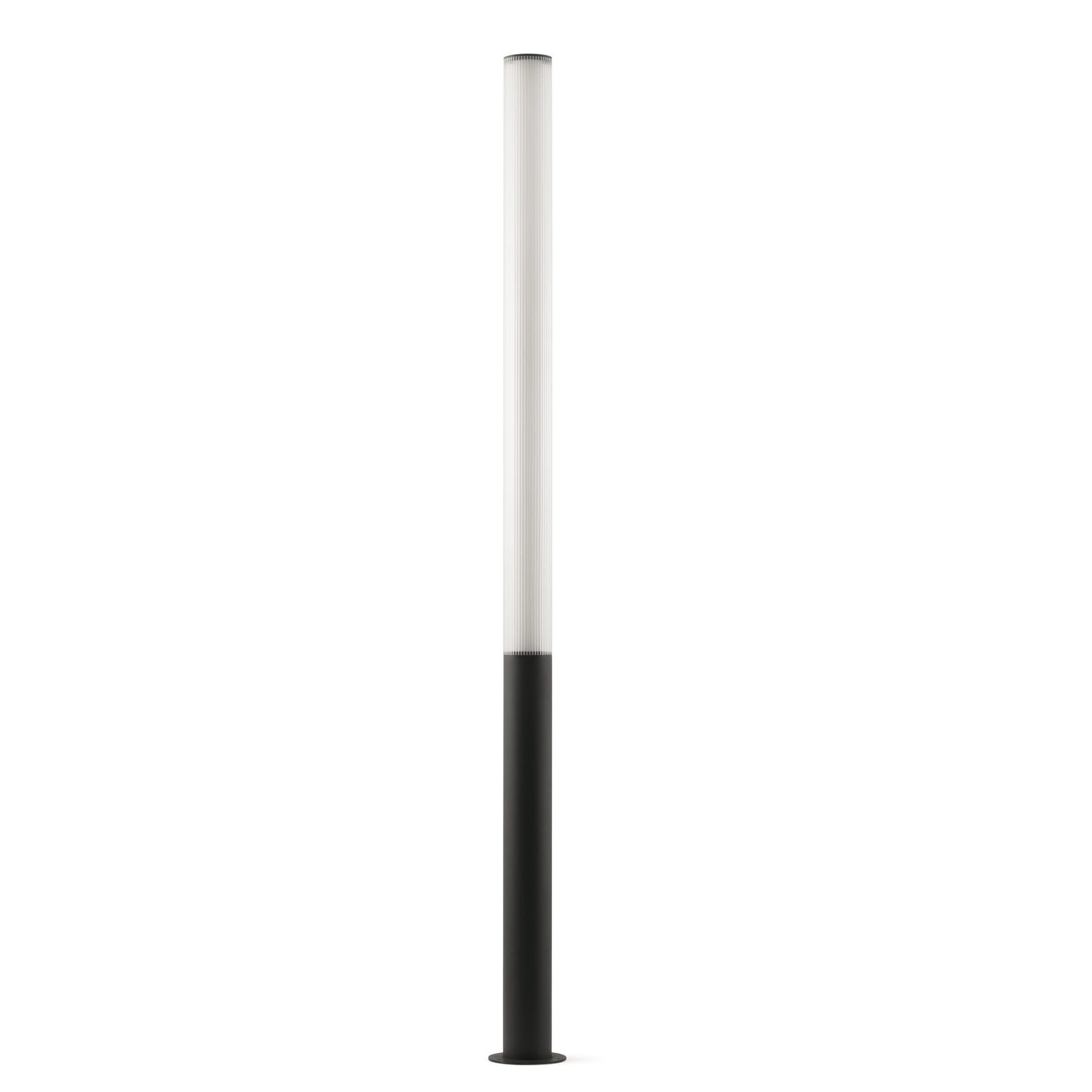 Faro - TURA 2050, balise extérieure gris foncé au design compact, offre un éclairage ch