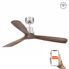 Faro - Ventilateur plafond LANTAU L, design moderne, 3 pales en pin, Smart Tuya