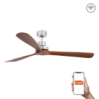 Faro - Ventilateur plafond LANTAU XL, design moderne, 3 pales en pin, Smart Tuya