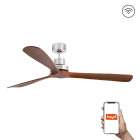 Faro - Ventilateur plafond LANTAU XL, design moderne, 3 pales en pin, Smart Tuya