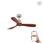 Faro - Ventilateur plafond MINI LANTAU S, design moderne, 3 pales en bois FSC