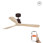 Faro - Ventilateur plafond LANTAU L, design moderne, 3 pales en pin, Smart Tuya