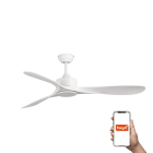 Faro - Ventilateur LUZON blanc, 3 lames, design moderne, système Smart Tuya