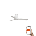 Faro - Ventilateur de plafond HEY TUB S blanc, 3 pales, Smart Tuya intégré