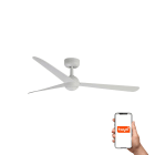 Faro - Ventilateur plafond SFERA M blanc, 3 lames, design minimaliste, Smart Tuya