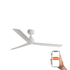 Faro - Ventilateur plafond MARINE blanc, 3 pales, IP44, design minimaliste