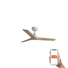 Faro - Ventilateur de plafond KLIM S, design stylisé, compact, blanc, 3 pales FSC