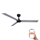 Faro - Ventilateur de plafond CRUISER XL noir/aluminium, 3 lames, design moderne, Smart