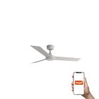Faro - Ventilateur de plafond CRUISER S blanc, 3 lames, design moderne, Smart Tuya