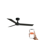 Faro - Ventilateur de plafond CRUISER S noir, 3 lames, design moderne, Smart Tuya