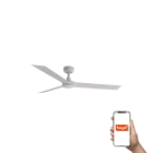Faro - Ventilateur de plafond CRUISER L blanc, 3 lames, design moderne, Smart Tuya