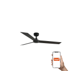 Faro - Ventilateur de plafond CRUISER L noir, 3 lames, design moderne, Smart Tuya
