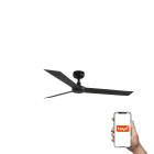 Faro - Ventilateur de plafond CRUISER L noir, 3 lames, design moderne, Smart Tuya