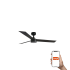 Faro - Ventilateur de plafond Smart CRUISER L noir avec éclairage LED dimmable 18W