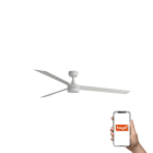 Faro - Ventilateur de plafond Smart CRUISER XL blanc avec éclairage LED dimmable 18W