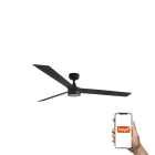 Faro - Ventilateur de plafond Smart CRUISER XL noir avec éclairage LED dimmable 18W