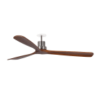 Faro - Lantau Dc L encastrable Ø1320 Niquel Mat 3 pâles Nogal