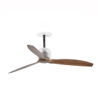 Faro - Deco Ventilateur de plafond encastrable Ø1280 noir 3 pâles Nogal