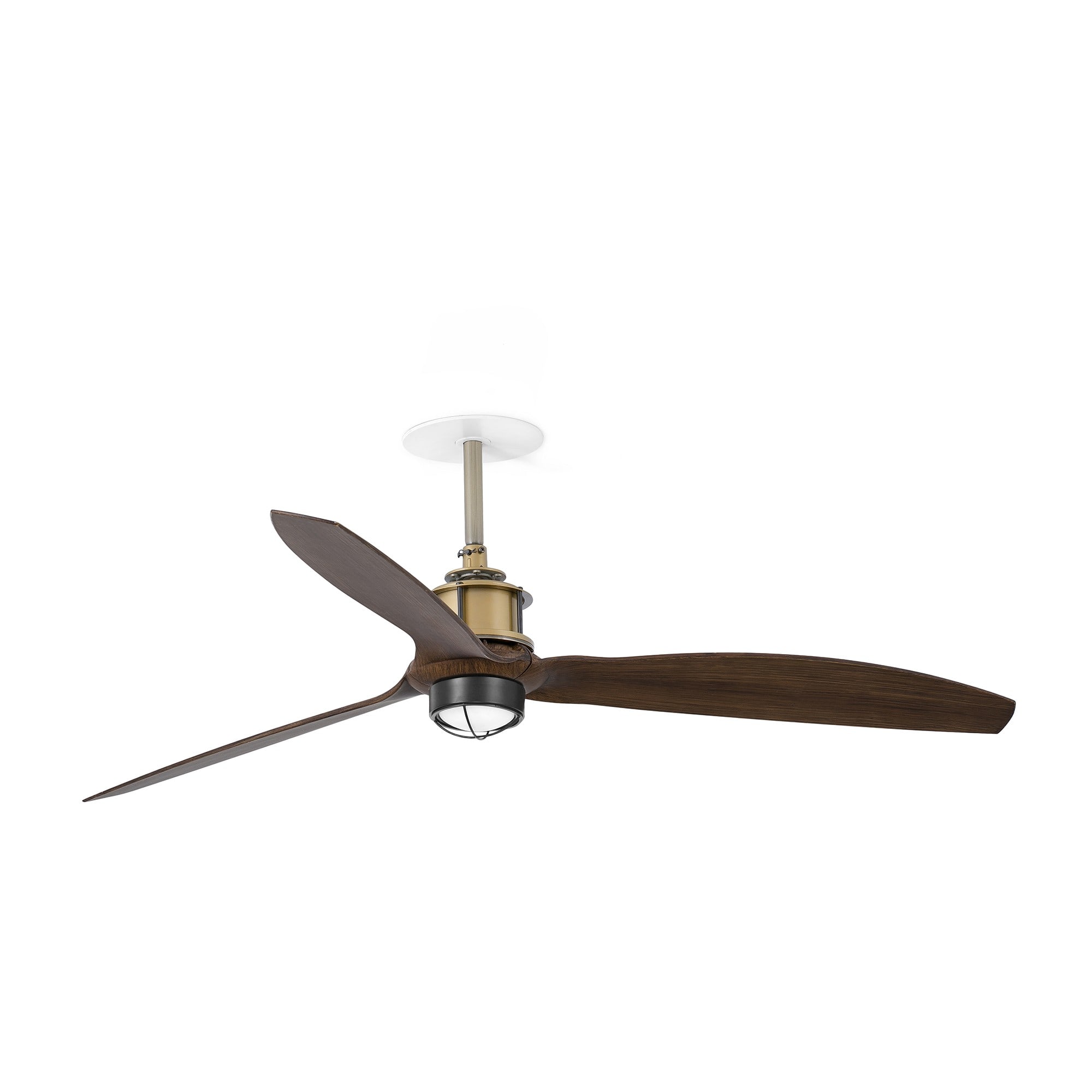 Faro - Just Ventilateur de plafond M encastrable Ø1280 or Vie 3 pâles Nog 3000K