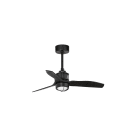 Faro - Just Ventilateur de plafond S Ø810 noir 3 pâles noirs 3000K