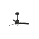 Faro - Just Ventilateur de plafond S Ø810 noir 3 pâles noirs 3000K