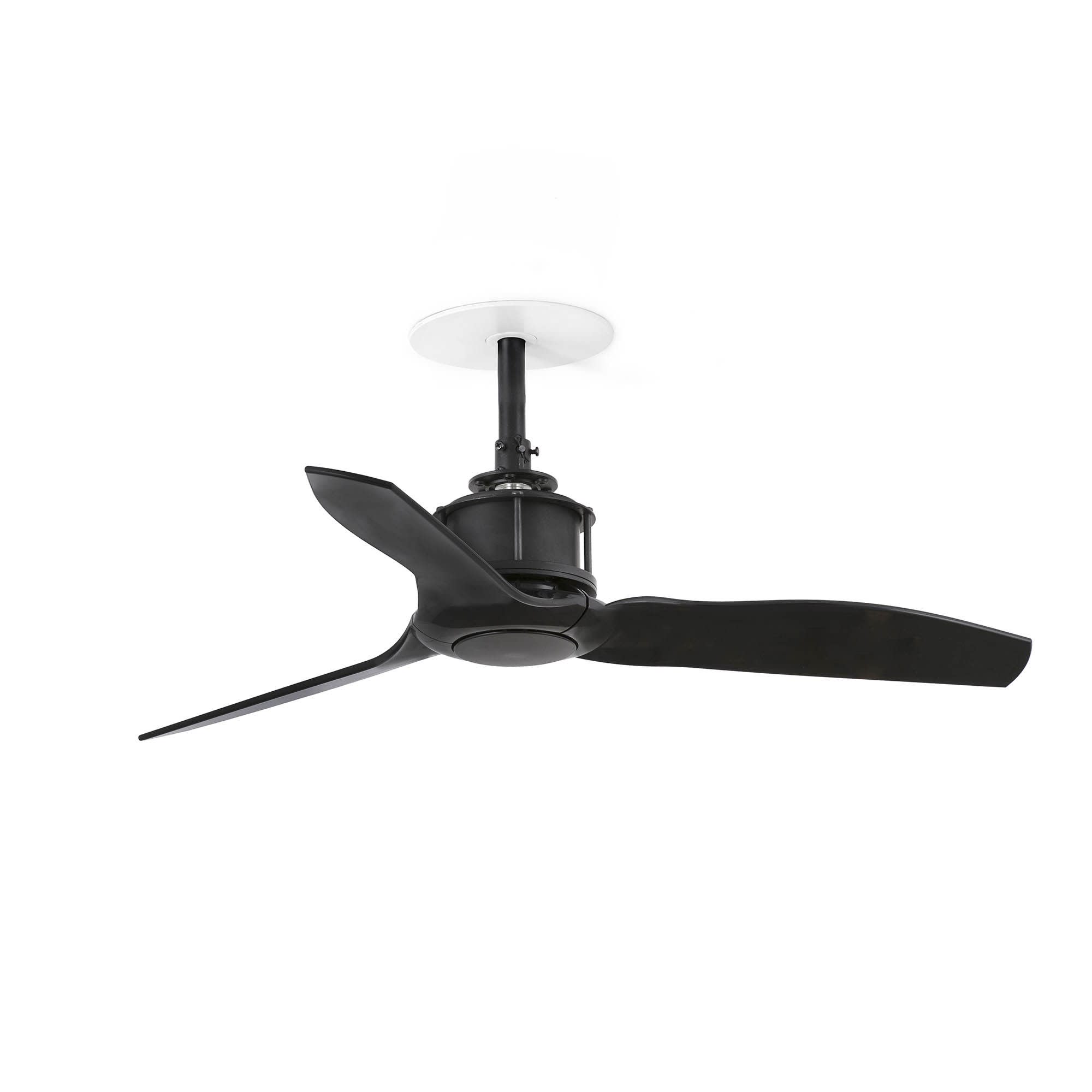 Faro - Just Ventilateur de plafond S encastrable Ø810 noir 3 pâles noirs