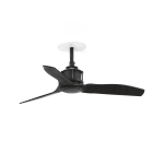 Faro - Just Ventilateur de plafond S encastrable Ø810 noir 3 pâles noirs