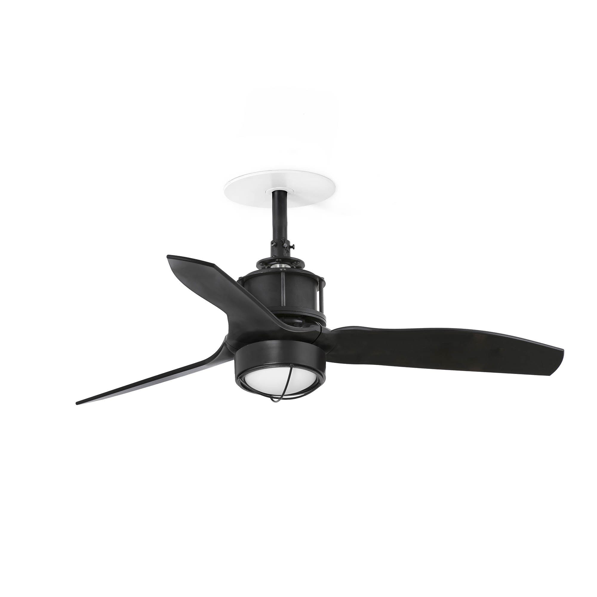 Faro - Just Ventilateur de plafond S encastrable Ø810 noir 3 pâles 3000K