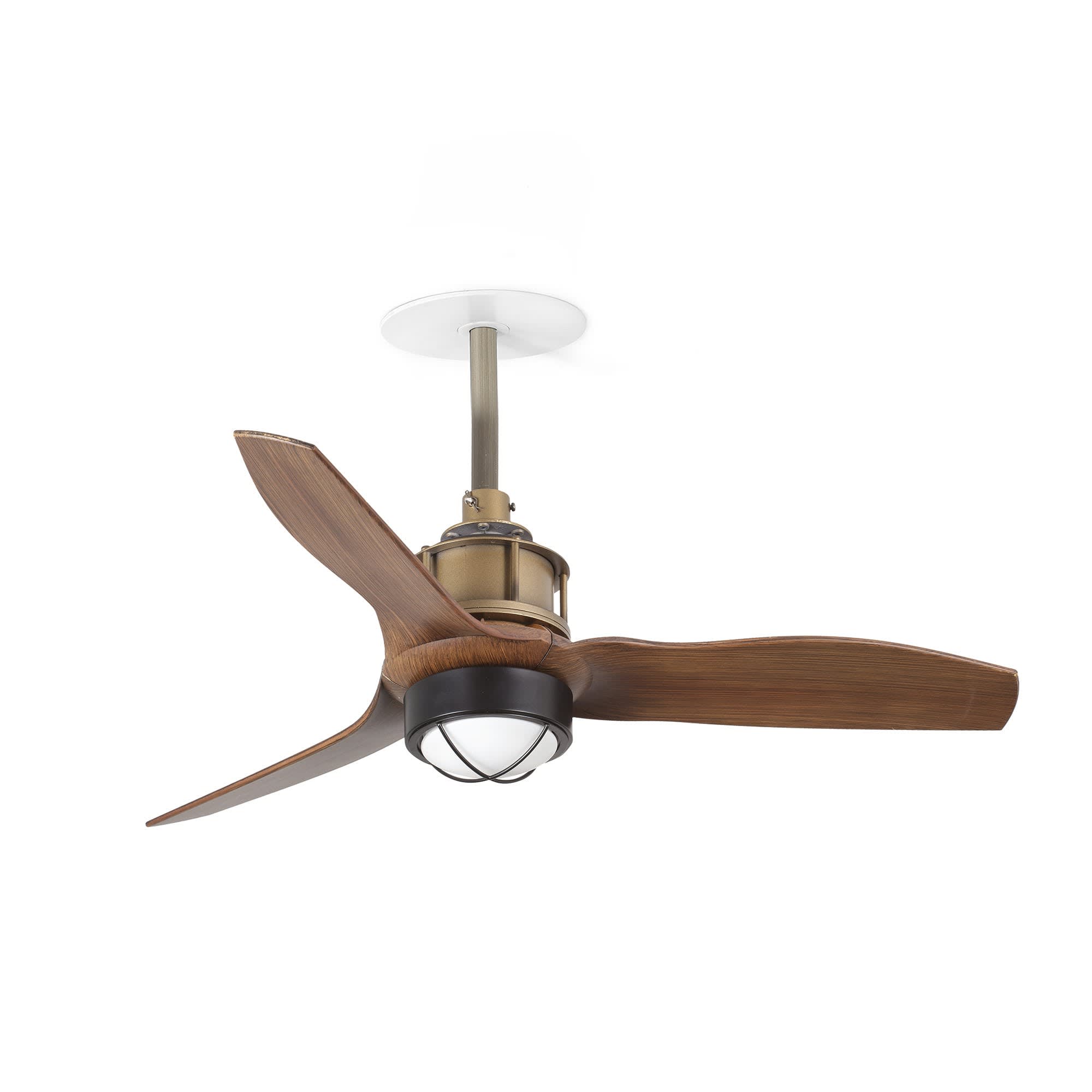 Faro - Just Ventilateur de plafond S encastrable Ø810 or Vie 3 pâles Nog 3000K